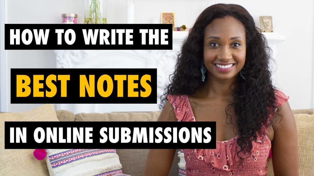 How To Write The Best Notes For Online Casting Submissions | Acting Resource Guru